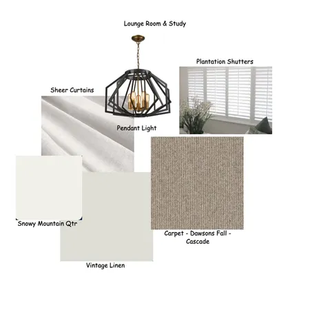 Lounge Room & Study Interior Design Mood Board by ADS Property Pty Ltd on Style Sourcebook
