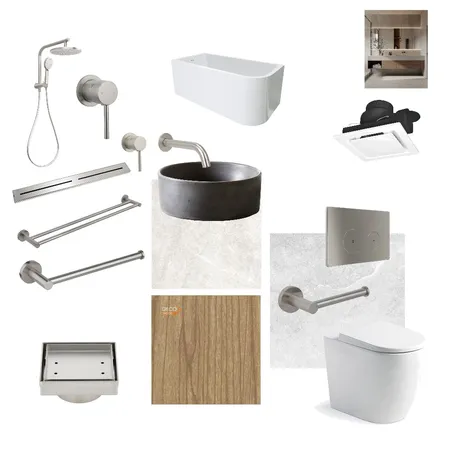 PARR - Main Bathroom (Upstairs) Interior Design Mood Board by OuterSpace Living on Style Sourcebook