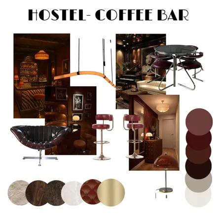 hostel Interior Design Mood Board by stellaps