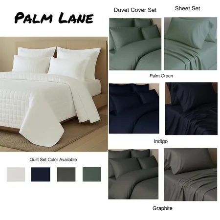 Palm Lane Sateen Interior Design Mood Board by Bedside on Style Sourcebook