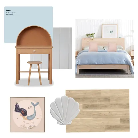 GIrls Bedroom Interior Design Mood Board by Thehomelyhub