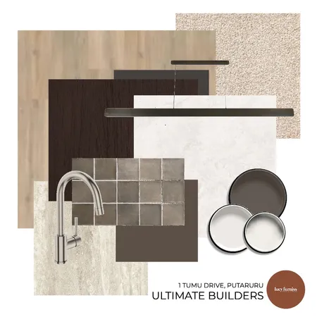 1 TUMU DRIVE, PUTARURU Interior Design Mood Board by Lucy Furniss Design