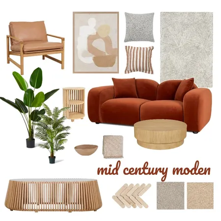 mid century modern Interior Design Mood Board by frezaei1 on Style Sourcebook