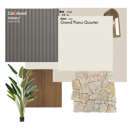 Exterior Earthy Resort Interior Design Mood Board by JodyCarius