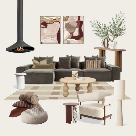 Australian living room mood board Interior Design Mood Board by Oliive_Studio