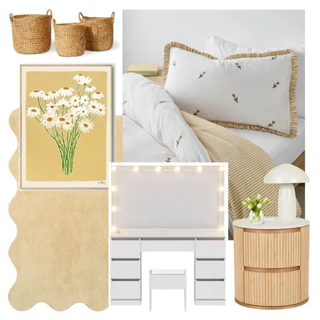 Tween Girl Bedroom Interior Design Mood Board by Ruma Studio