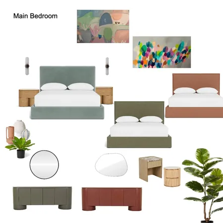 Chapman main bedroom Interior Design Mood Board by Susan Conterno