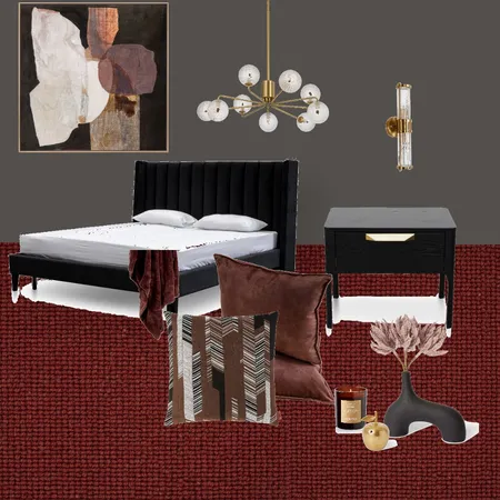 Moody Mood Board Interior Design Mood Board by Cryz