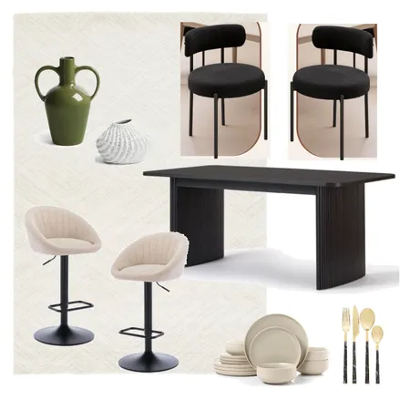 Chelsea Water 3 bed dining room wood 2 Interior Design Mood Board by Lovenana