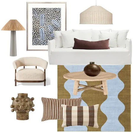 Modern Lounge Room Interior Design Mood Board by DOWN THE LANE by Tina Harris