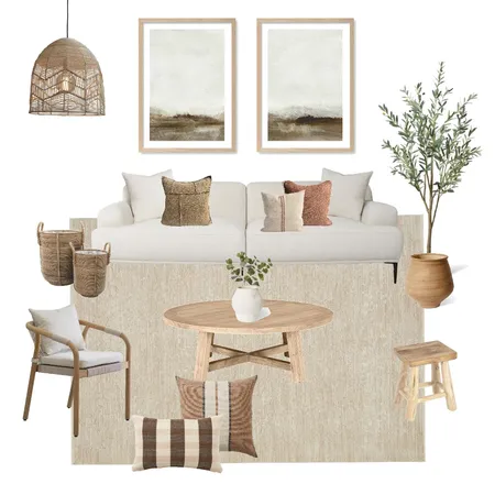 Framhouse Lounge Room Interior Design Mood Board by Profile Australia
