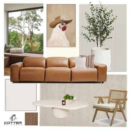 Everleigh - Living Room Interior Design Mood Board by Cotter Builders