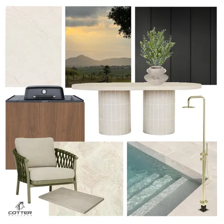 Everleigh - Alfresco and Pool Interior Design Mood Board by Cotter Builders