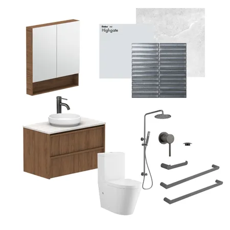 Ensuite Interior Design Mood Board by sophiebarker