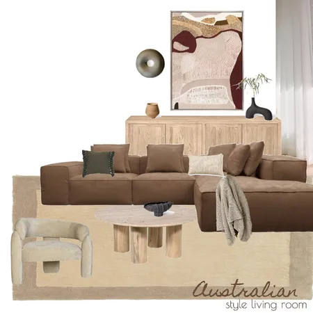 Australian Inspired Mood Board Interior Design Mood Board by Tahliaw