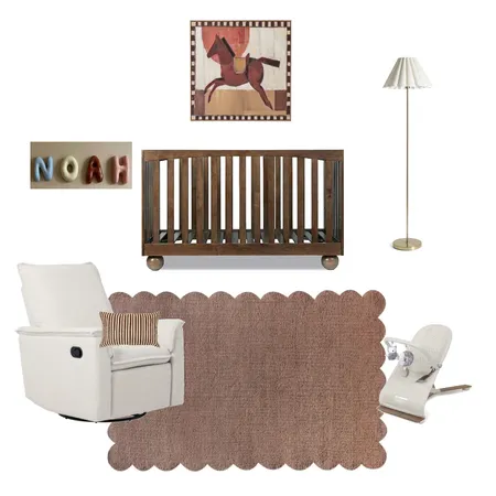 Baby Boys Nursery Interior Design Mood Board by Morganjaneinteriors