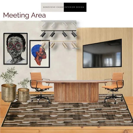 Project DM Sample Board Meeting Area Interior Design Mood Board by Genevieve Chase Interior Design