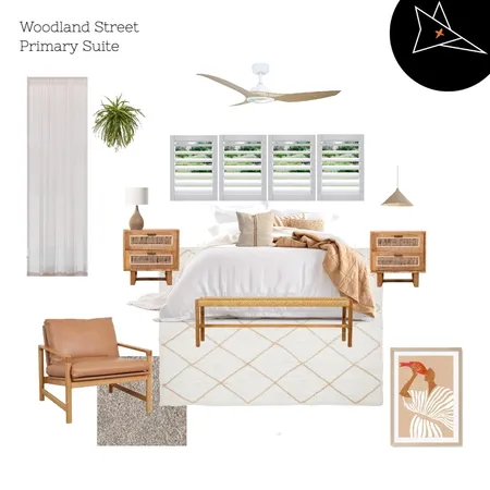 Woodland Primary Suite Interior Design Mood Board by Fox + Ko