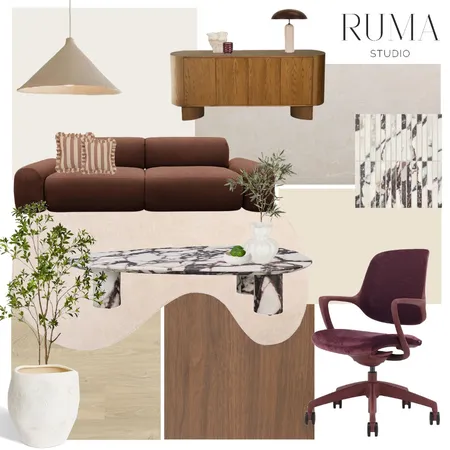 Office Option 1 Interior Design Mood Board by Ruma Studio