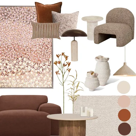 Australian Inspired Living Interior Design Mood Board by carlacav