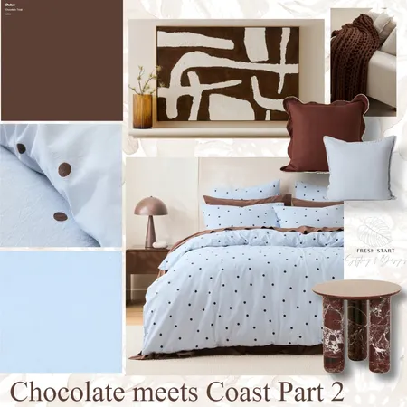 Chocolate Meets Coast 2.0 Interior Design Mood Board by Fresh Start Styling & Designs
