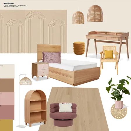 Habitación Nena Interior Design Mood Board by Gabriela Guillén