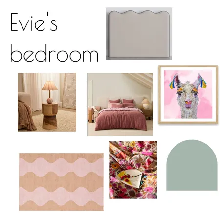 Evie Room Interior Design Mood Board by Reflective Styling