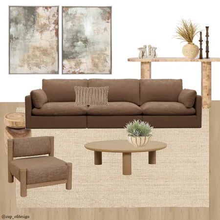 Sienna & Oak - Living Room II Interior Design Mood Board by Cup_ofdesign