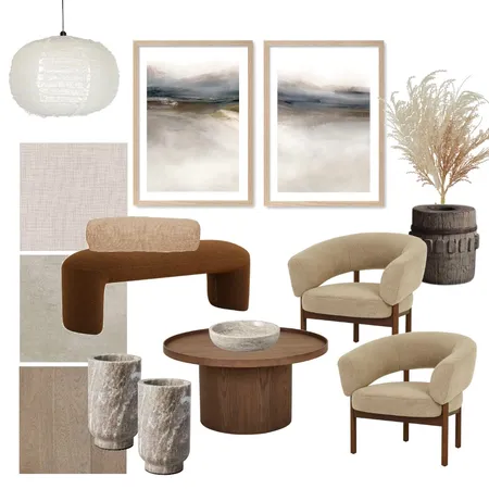 Wabi sabi unwind corner Interior Design Mood Board by Profile Australia