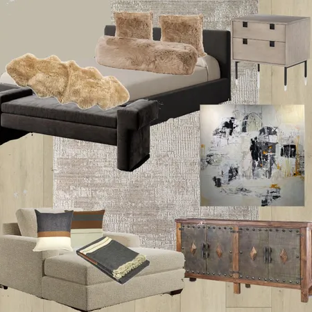 Loft Project Primary Bedroom Mood board Interior Design Mood Board by lsmullaney@yahoo.com