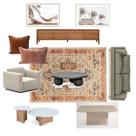 Living Room Bendoura Ave Interior Design Mood Board by Jem Crestani Interior and Colour Consulting