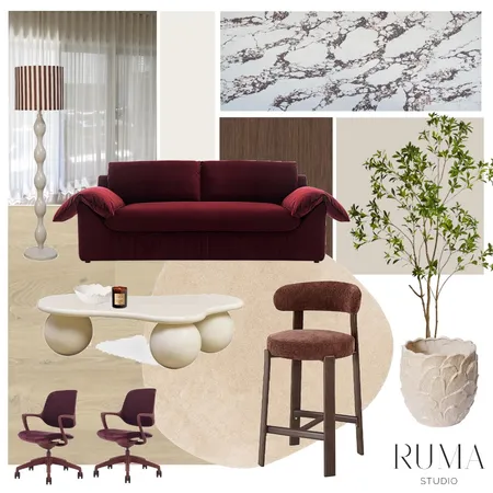 Ruma x Cotter Builders Office - Front of House Interior Design Mood Board by Ruma Studio