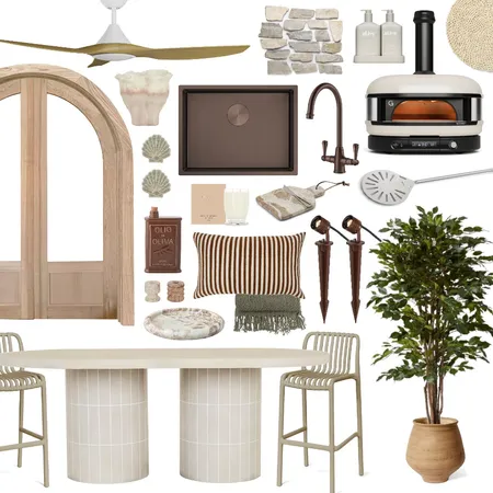 Coastal, Texture-Rich, Getaway Alfresco Interior Design Mood Board by Lighting Illusions