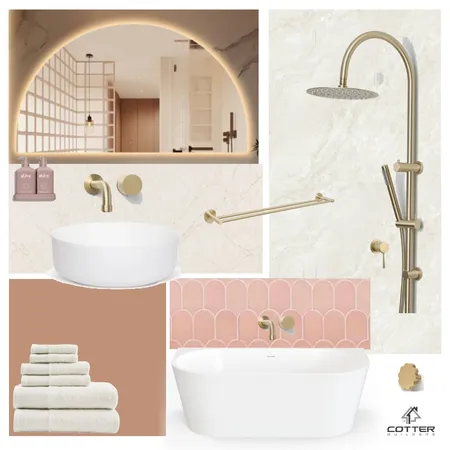 Amari - Main Bathroom Interior Design Mood Board by Cotter Builders