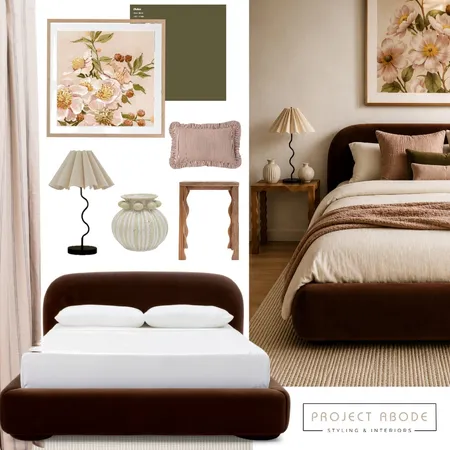 WARM NEUTRAL BEDROOM Modern Australian Style Interior Design Mood Board by Project Abode