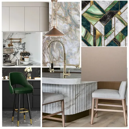 Modern Art Deco Clean Inspo Interior Design Mood Board by Designs by Layla