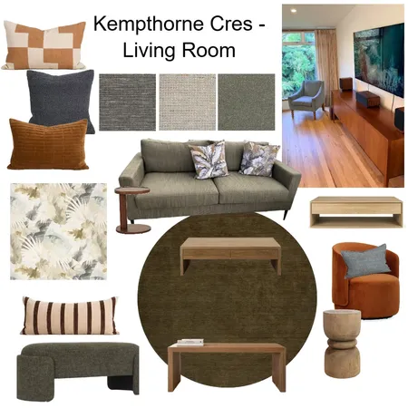 Kempthorne Cres - Living Room Scheme 2 Interior Design Mood Board by JJID Interiors