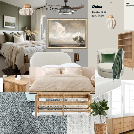 Main bedroom Grey and Bronze Interior Design Mood Board by kathok