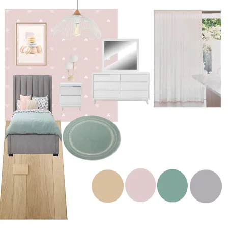 bedroom girl Interior Design Mood Board by virfer24@gmail.com