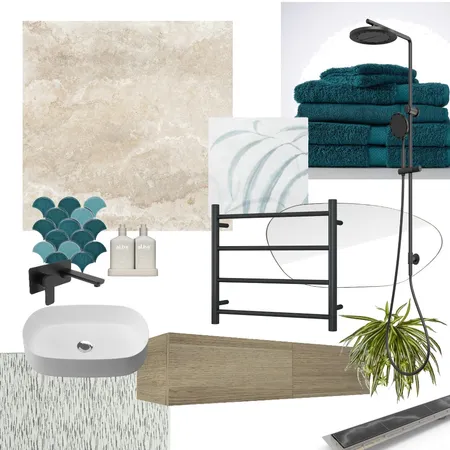 belinda bathroom Interior Design Mood Board by designer nat