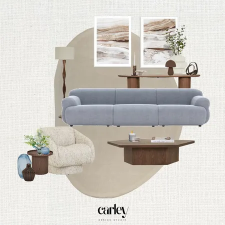 Lounge - Globe West - Vista Blue Interior Design Mood Board by Carley Design Studio