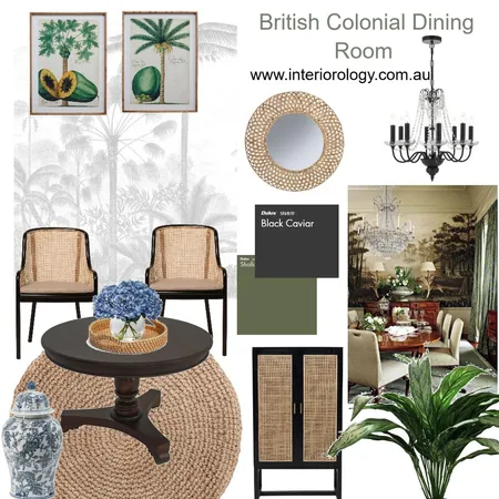 Shop the look - British Colonial Dining Room Aug 2026 Interior Design Mood Board by interiorology