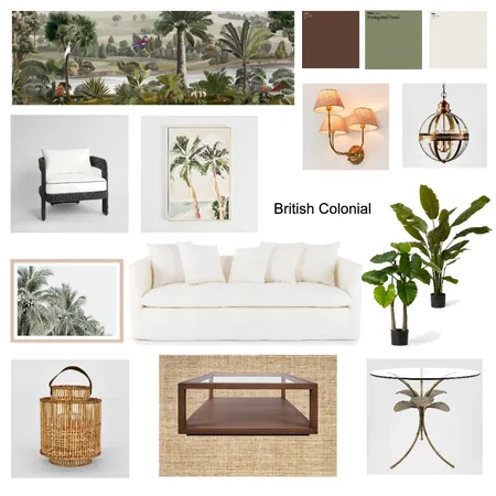 British colonial living room Interior Design Mood Board by allisonkanti1@gmail.com
