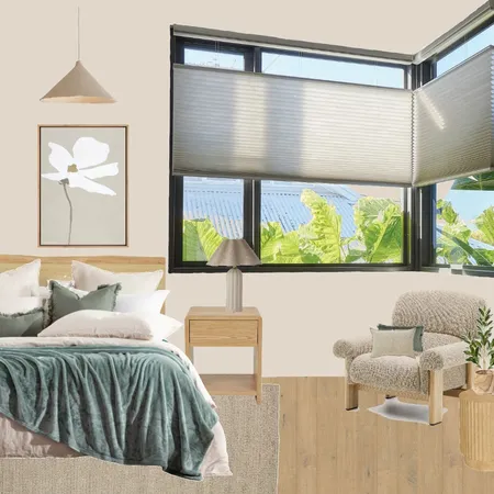 DC&B Cellular Blinds Bedroom Interior Design Mood Board by Jas and Jac