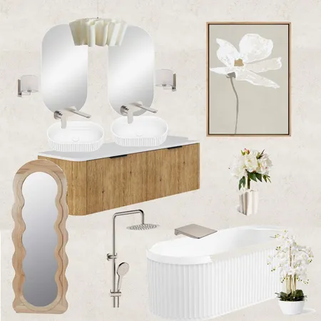 Scandi Bathroom Interior Design Mood Board by EllieSarah