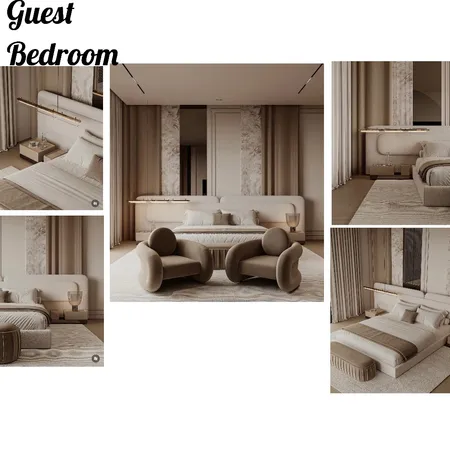 Harties guest bedroom Interior Design Mood Board by dimakatso