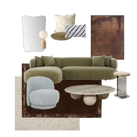 Living Room Interior Design Mood Board by Genevieve Erougian