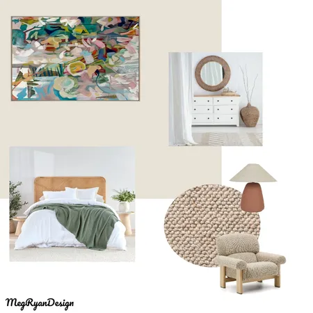 Guest Bedroom Interior Design Mood Board by Meg Ryan Design