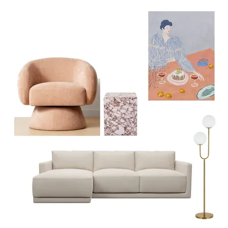 Living Room - Lidcombe Interior Design Mood Board by Little Corners