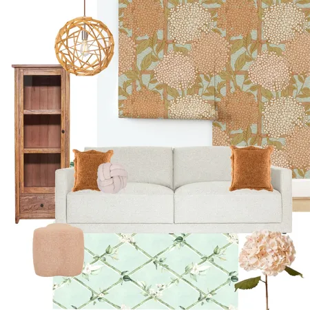 Hydrangea Cottage Interior Design Mood Board by latheandquill